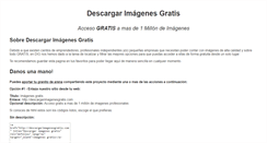 Desktop Screenshot of descargarimagenesgratis.com